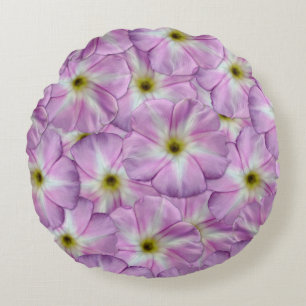 Bindweed Seamless Pattern Round Cushion