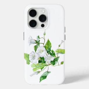 Bindweed white flower iPhone 15 pro case