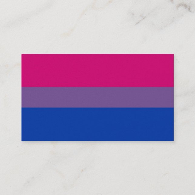 BiNet USA Bisexual Business Card (Front)