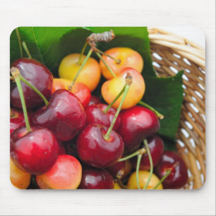 Bing And Rainier Cherries Mouse Mat