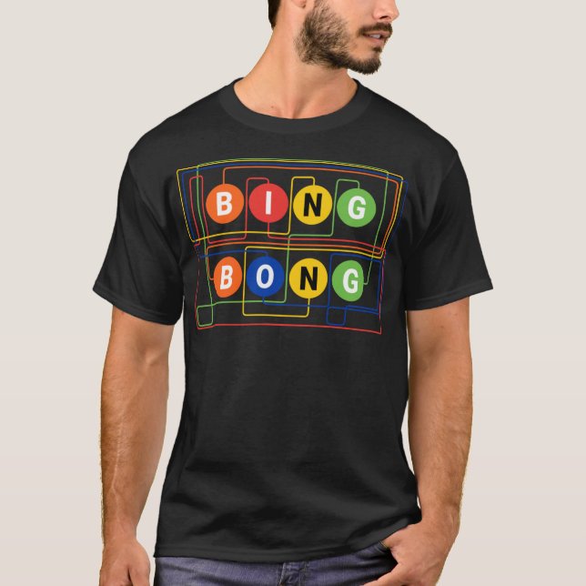 Bing Bong NYC Funny Subway Sound Men Women Boys Gi T-Shirt (Front)