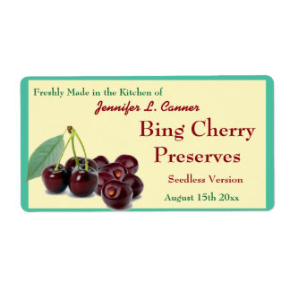 Bing Cherry Jam or Preserves II Canning Jar