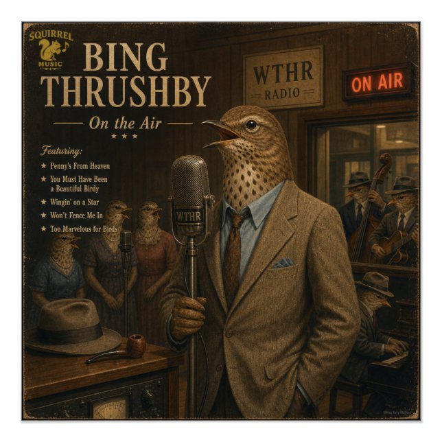Bing Thrushby Album: a Parody Poster (Front)