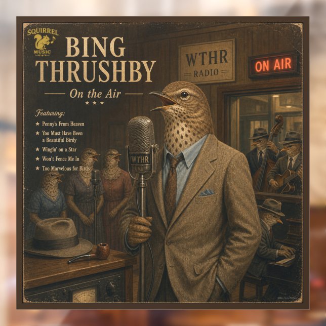 Bing Thrushby Album: a Parody Window Cling (Sheet 2)