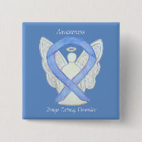 Binge Eating Disorder Awareness Ribbon Angel Pin