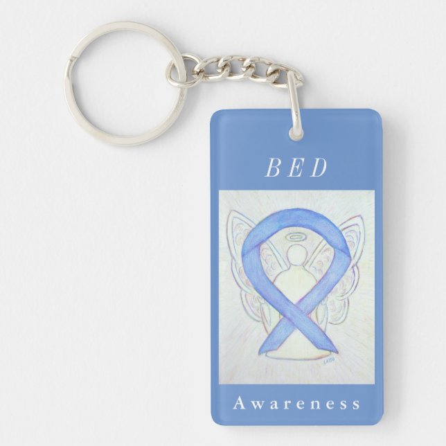 Binge Eating Disorder (BED) Awareness Keychain (Front)