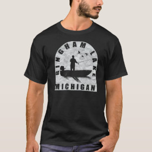 Bingham Lake Fishing Michigan   T-Shirt