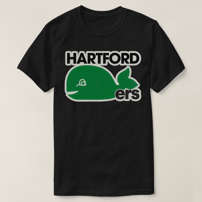 Binghamton Hartford Whalers Retro Defunct Ice Hock T-Shirt (Design Front)