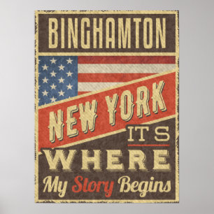 Binghamton New York Poster