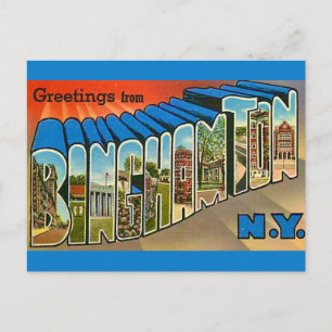 Binghamton NY Vintage Postcard