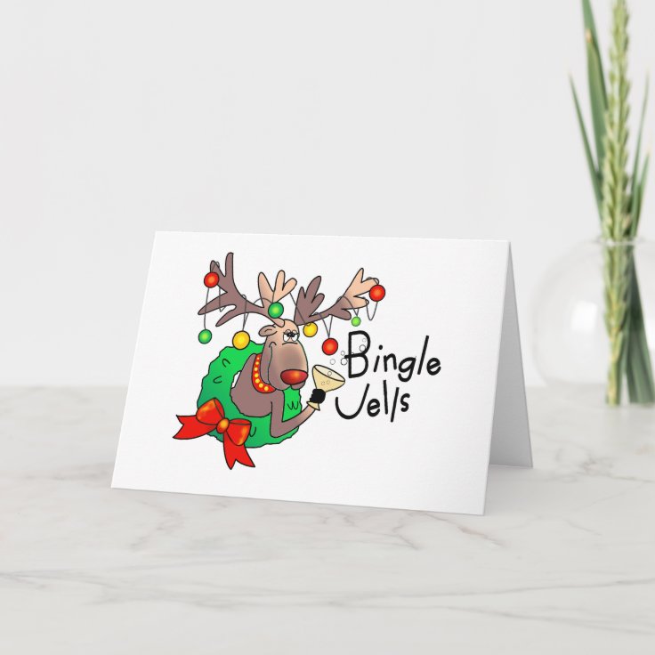 BINGLE JELLS by SHARON SHARPE Holiday Card | Zazzle