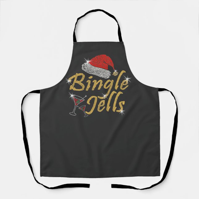 Bingle Jells Tipsy Christmas Apron (Front)