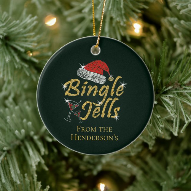 Bingle Jells Tipsy Christmas Ceramic Tree Decoration (Tree)