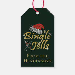 Bingle Jells Tipsy Christmas Gift Tags
