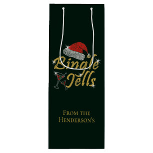 Bingle Jells Tipsy Christmas Wine Gift Bag