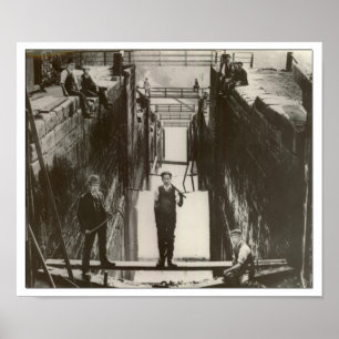 Bingley Five Rise Staircase Locks Poster