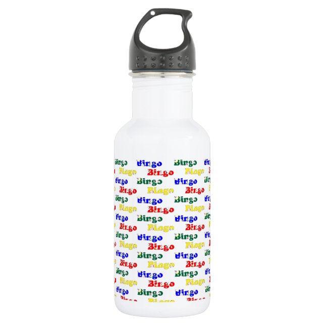 Bingo 4 Ways Pattern 532 Ml Water Bottle (Front)