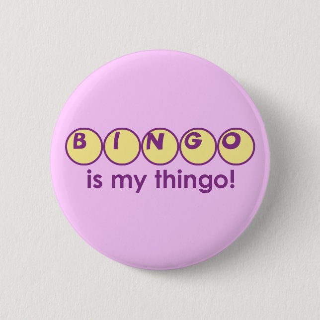 Bingo 6 Cm Round Badge (Front)