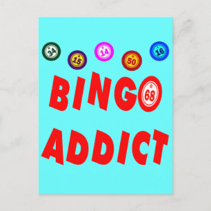 BINGO ADDICT POSTCARD