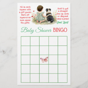 Bingo and Who Knows Mommy Best Baby Shower Flyer