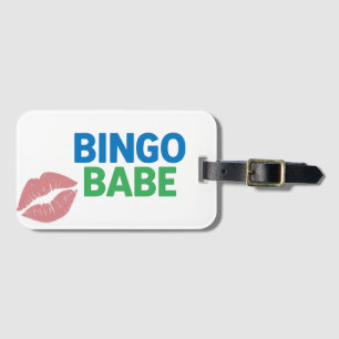 Bingo Babe Cute and Confident Bingo Lover Luggage Tag