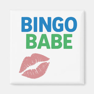 Bingo Babe Cute and Confident Bingo Lover Magnet