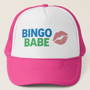 Bingo Babe Cute and Confident Bingo Lover Trucker Hat