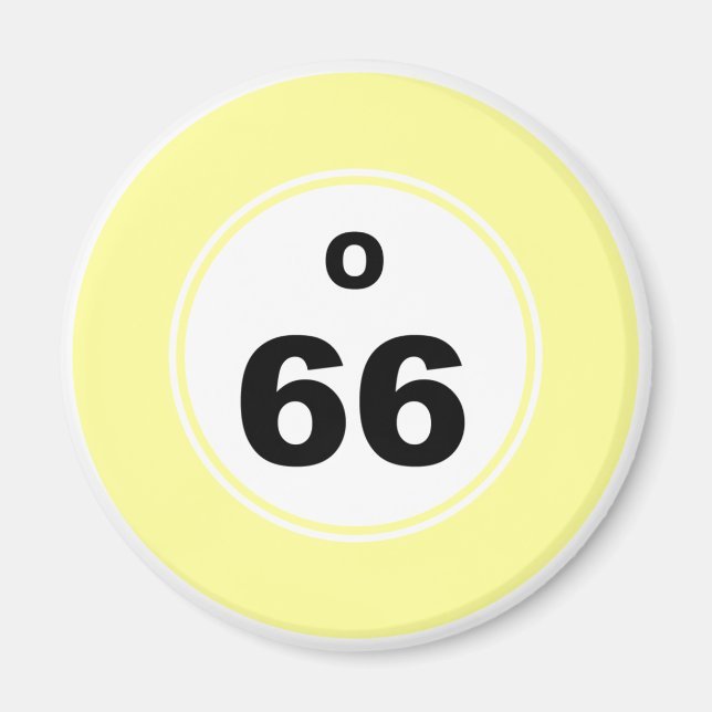 Bingo Ball O Magnet (Front)