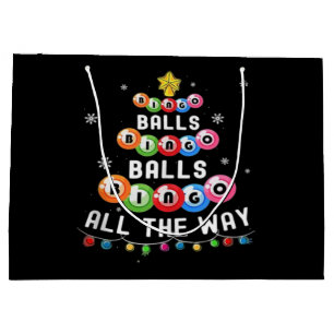 Bingo Balls Bingo All The Way  Large Gift Bag