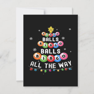 Bingo Balls Bingo All The Way  Postcard
