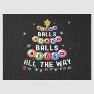 Bingo Balls Bingo All The Way Tissue Paper