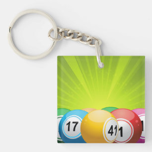Bingo Balls Key Ring