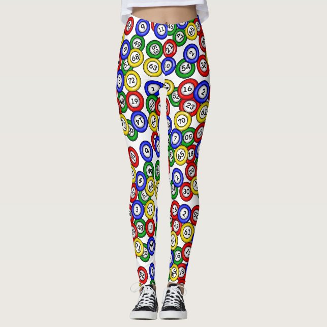 BINGO Balls  Leggings (Front)