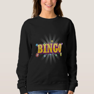 Bingo Balls Play Game Player Gambling Lottery Game Sweatshirt