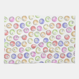 Bingo Balls Tea Towel