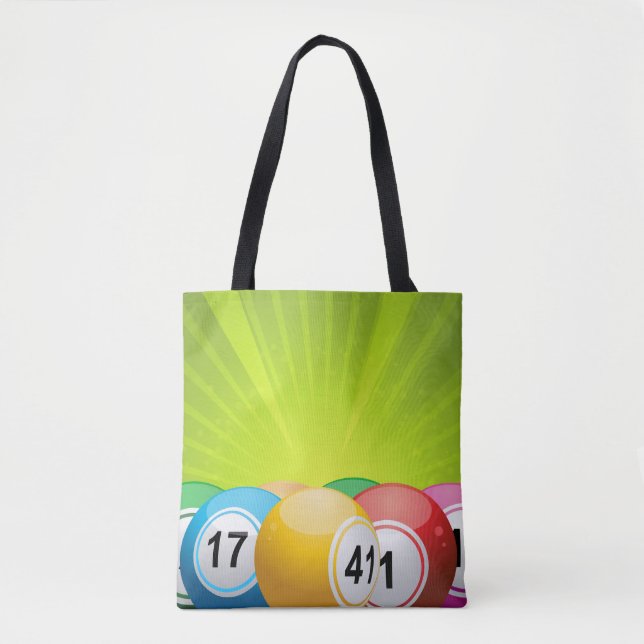 Bingo Balls Tote Bag (Front)