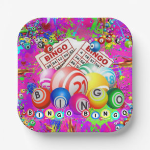 BINGO BINGO Designed By CBDOilPrincess  Paper Plate