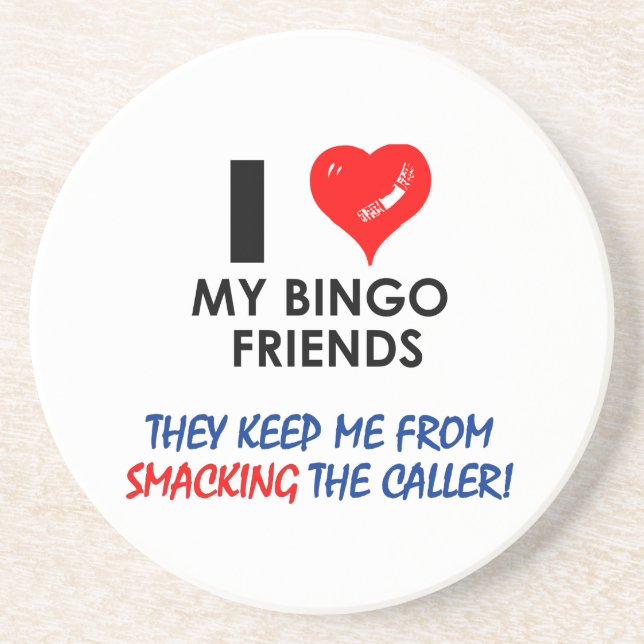 BINGO! Bingo designs for the fabulous player! Coaster (Front)