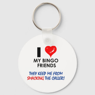 BINGO! Bingo designs for the fabulous player! Key Ring