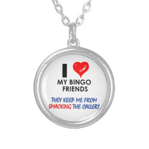 BINGO! Bingo designs for the fabulous player! Silver Plated Necklace