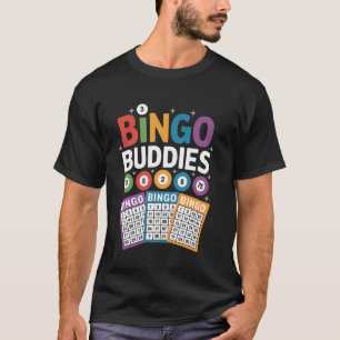 Bingo Buddies Funny Colourful Game Night Design T-Shirt