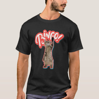 Bingo Caller Funny Bingo Retro Cats Bingo T-Shirt