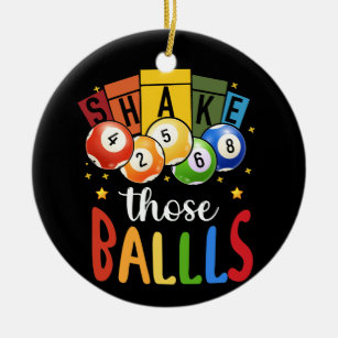 Bingo ball christmas ornaments clearance
