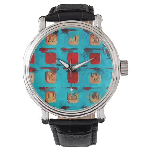 BINGO Card Abstract Impressionism Watch (Front)