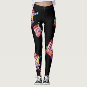 Bingo Card Bingo Lovers Print Leggings