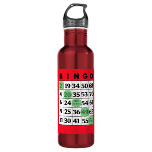 BINGO Card & Dabber Good Luck Water Bottle