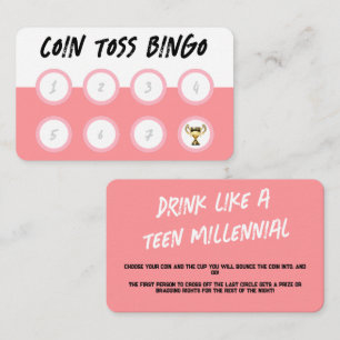 Bingo Card Drinking Game For Parties