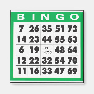 Bingo Card Magnet