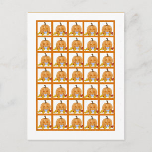 Bingo Card Markers Autumn Fall Pumpkin Baby