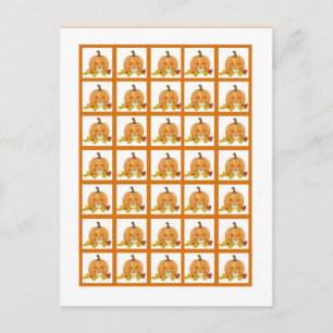 Bingo Card Markers Autumn Fall Pumpkin Baby